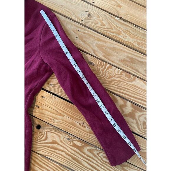 Nic + Zoe Button Front Knit Blazer Size Large Women’s Maroon - Picture 7 of 7
